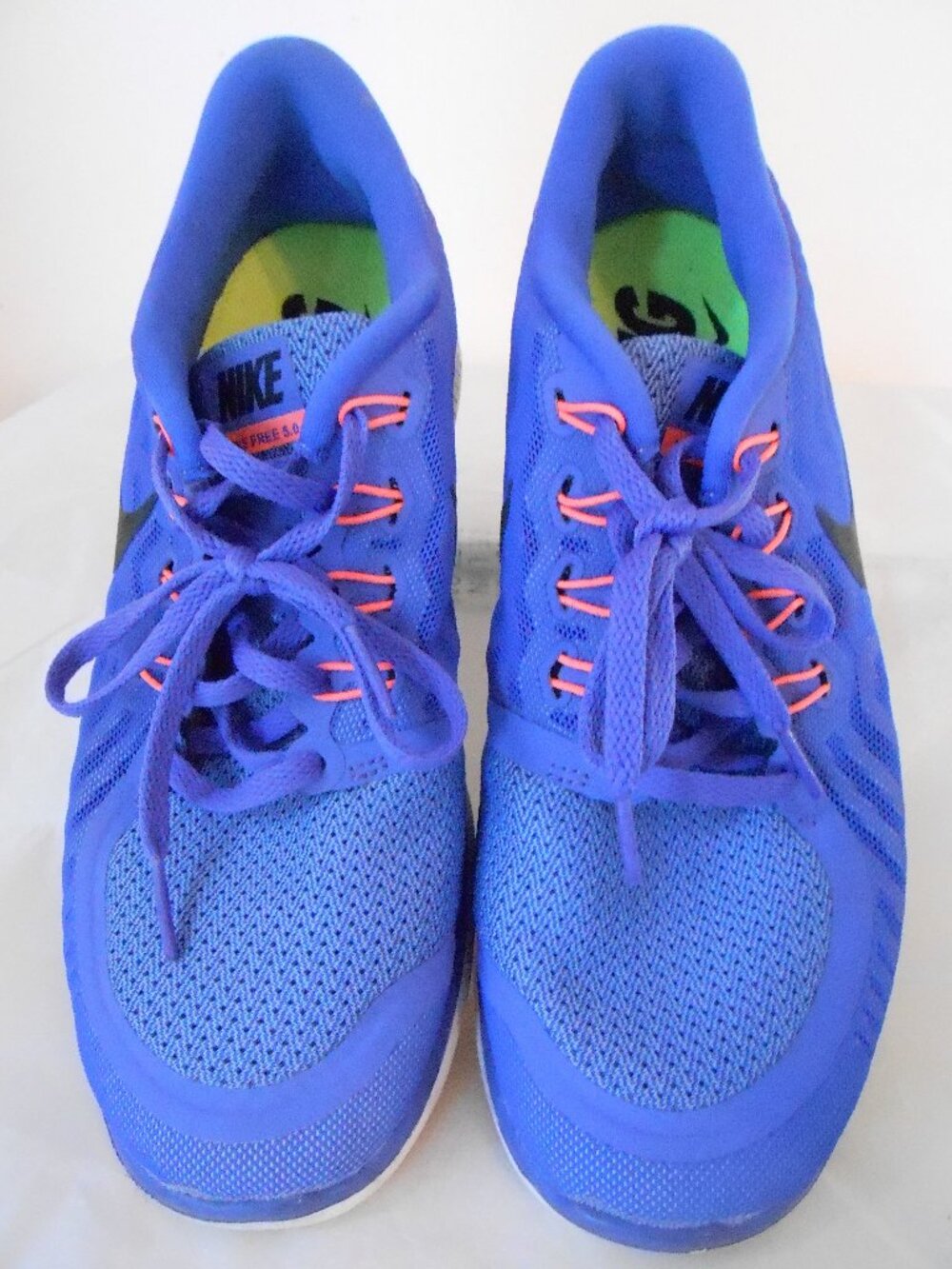Nike Free 5.0 Barefoot Ride Women's Blue Purple Running Athletic Shoes Size-9.5